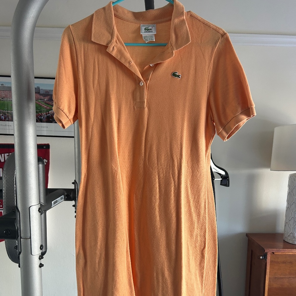 Lacoste Vintage Peach Polo Dress